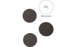 Silwy® Magnet-Pads 6,5 Cm 4er Set Schwarz -Outdoor-Campingladen 336521 2524417