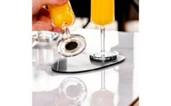 Silwy® Metall Nano Gel Platzset Leder-Look 20 Cm Schwarz -Outdoor-Campingladen 435600 3104145