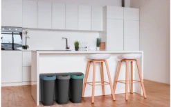 Rotho Twist Abfalleimer Mit Schwing- Und Klappdeckel 10 Liter Horizon Blau -Outdoor-Campingladen 688593 4830146