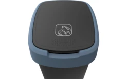 Rotho Twist Abfalleimer Mit Schwing- Und Klappdeckel 10 Liter Horizon Blau -Outdoor-Campingladen 689031 4830092