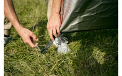 Vickywood Duschzelt Mit Regenhaube 100 Cm Schwarz -Outdoor-Campingladen 696239 4715339